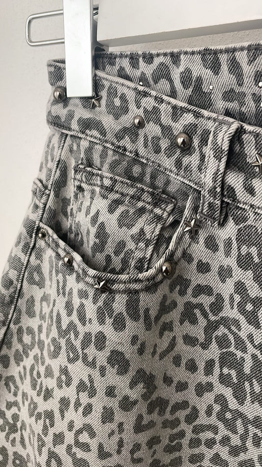 Jeans Leo Grau Ballon Mid Rise