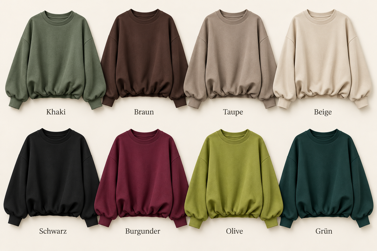 Sweater Cozy Muse – mit Ballonärmeln