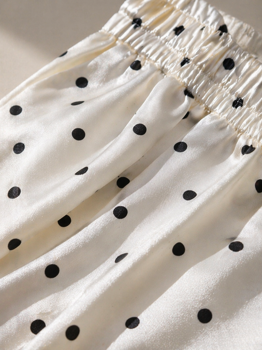 Satinhose Polka Dots