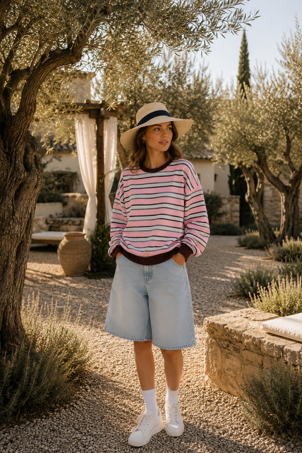 Sweatshirt Streifen