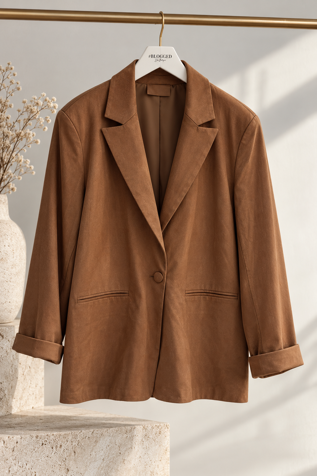 Blazer Wildleder Oversize Braun