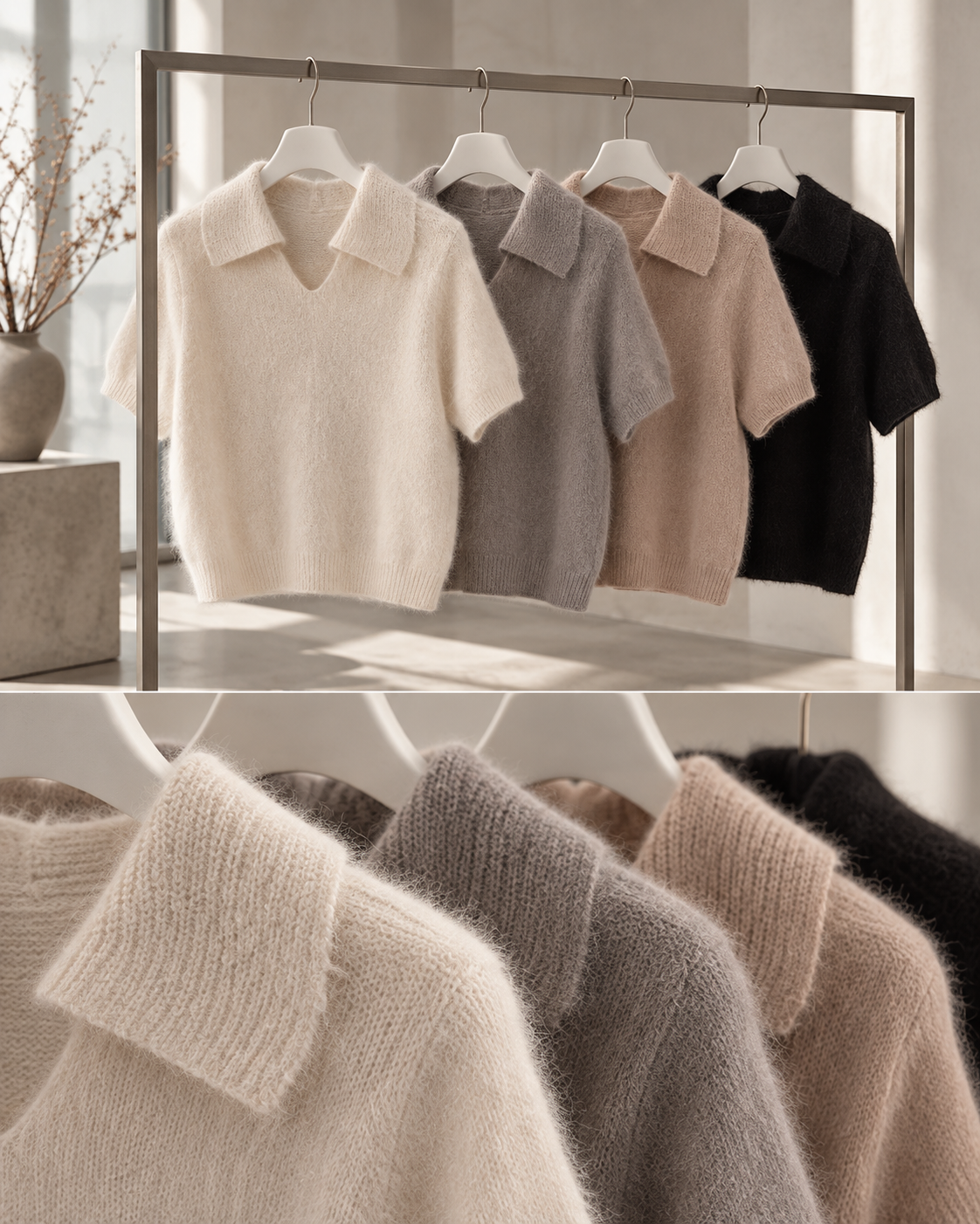 Pullover Polokragen