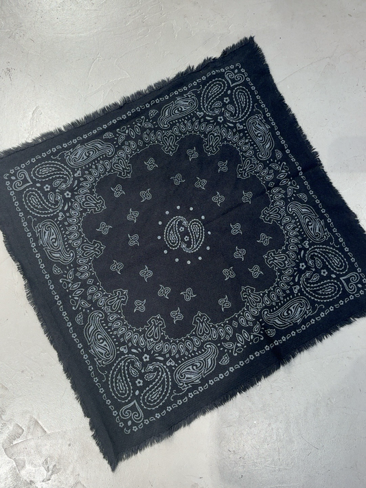 Tuch Paisley Schwarz