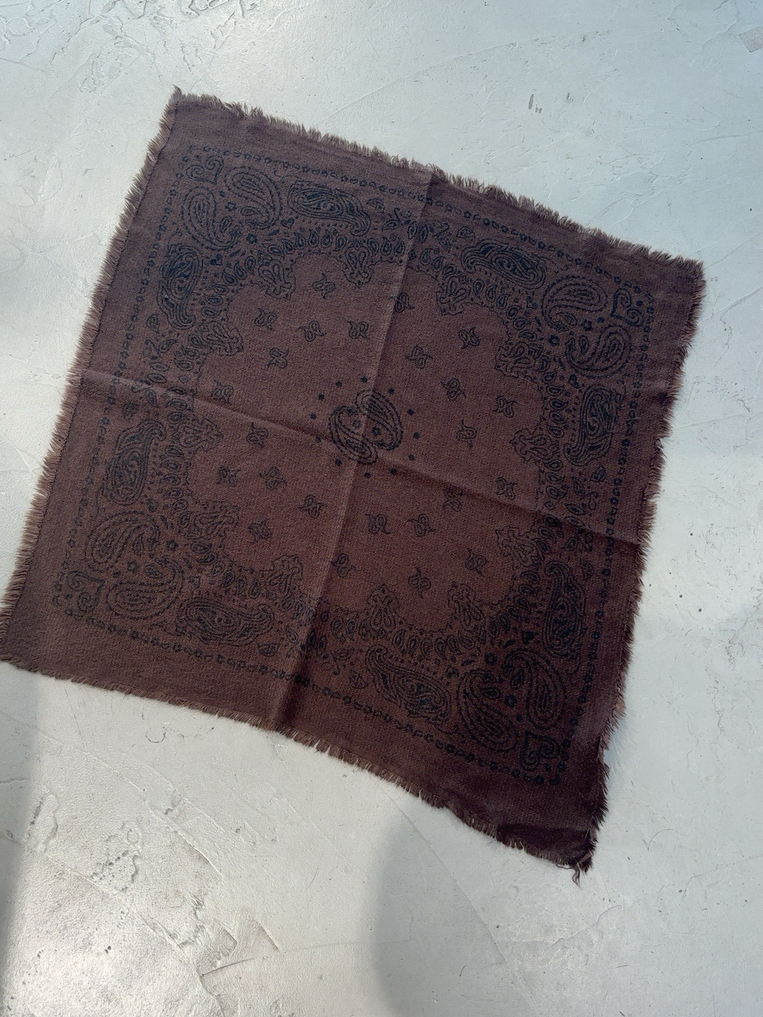 Tuch Paisley Dunkelbraun