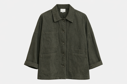 Hemd Jacke Oversize Khaki