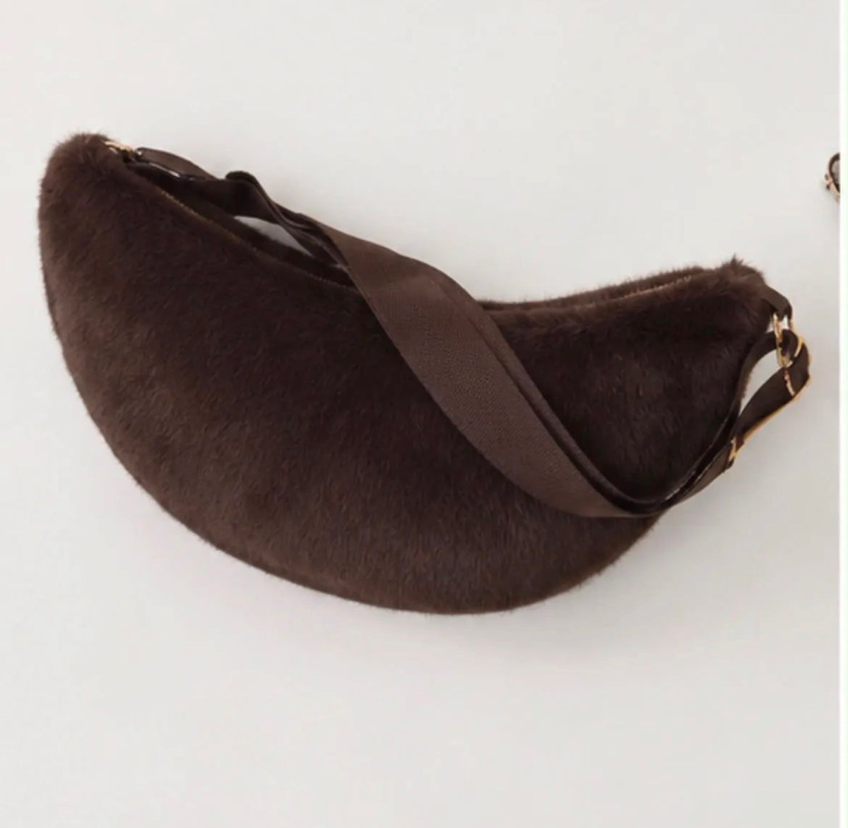 Crossbody-Bag Fluffy – Schokobraun