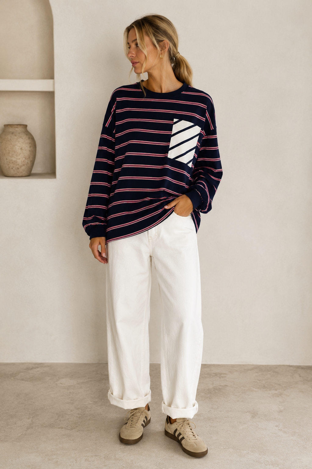 Langarm Shirt Stripes