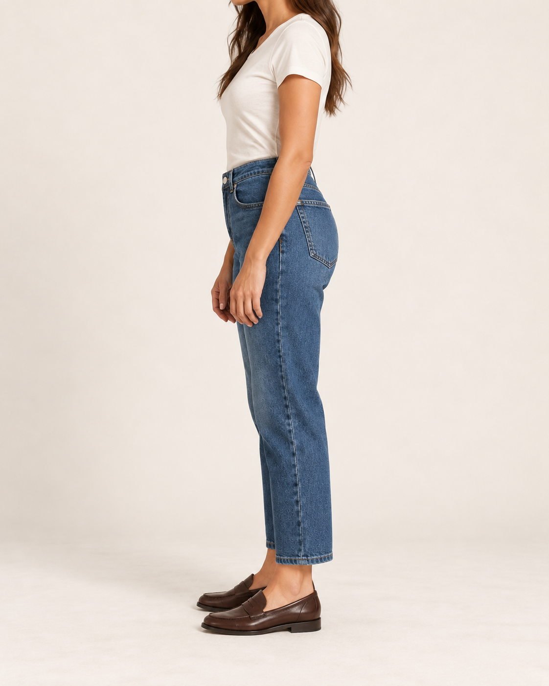 Mom-Jeans Mid Rise – Blue Denim