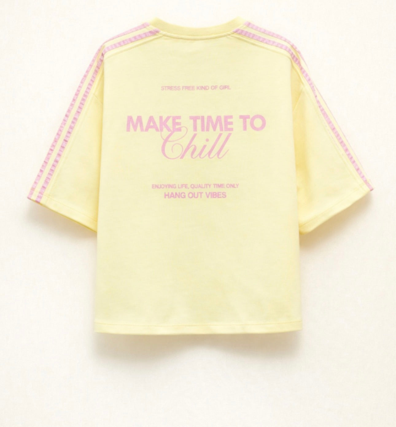 T-Shirt Gelb/Rosa