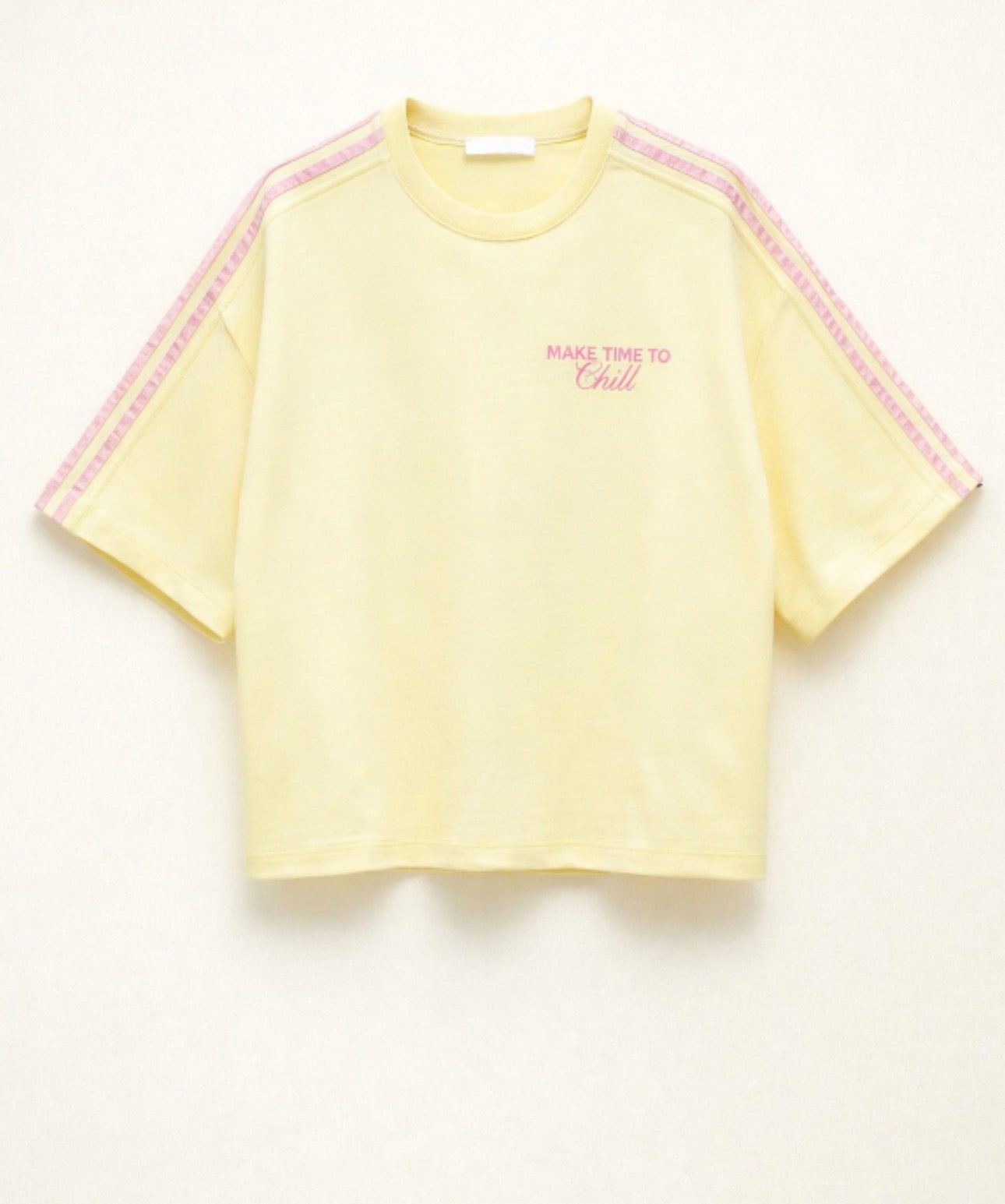 T-Shirt Gelb/Rosa
