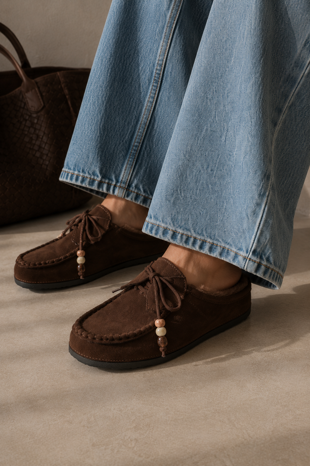 Gefütterte Moccasin Boho
