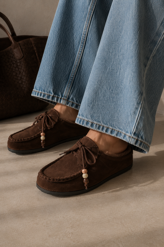Gefütterte Moccasin Boho