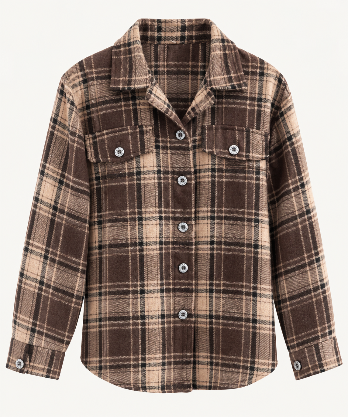 Karohemd Flanell Braun