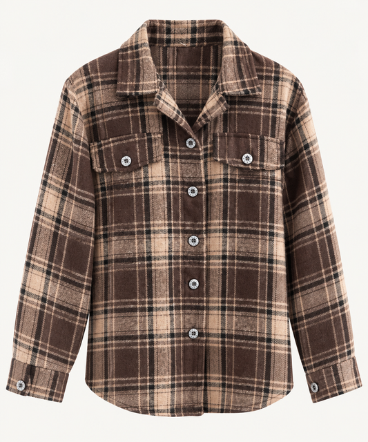 Karohemd Flanell Braun