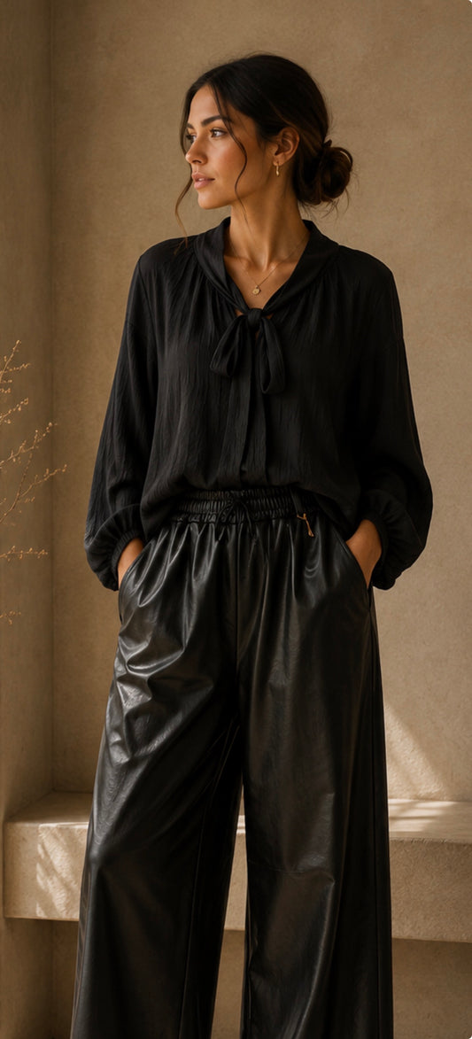 Bluse mit Schleife