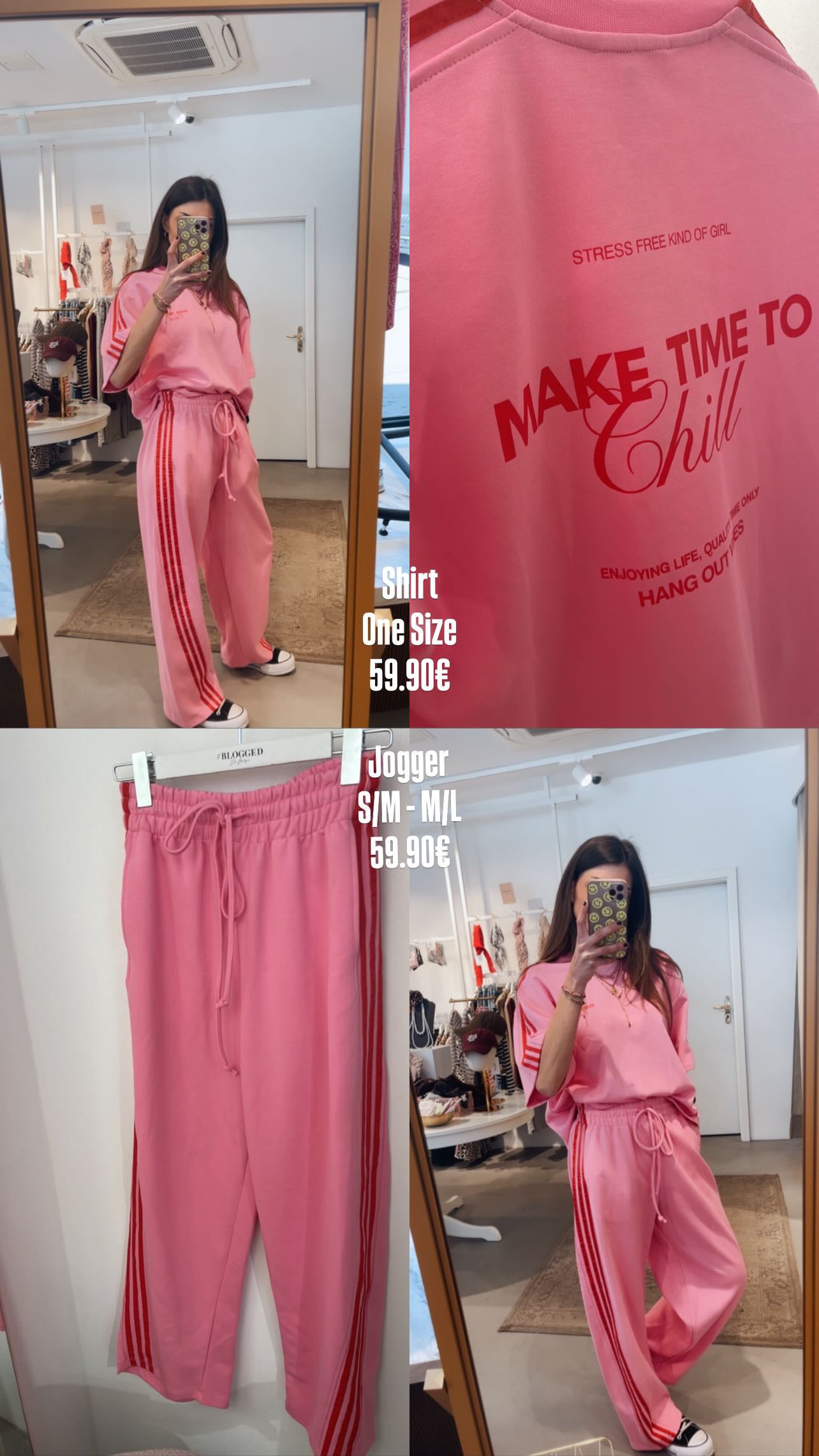 T-Shirt Rosa/Rot