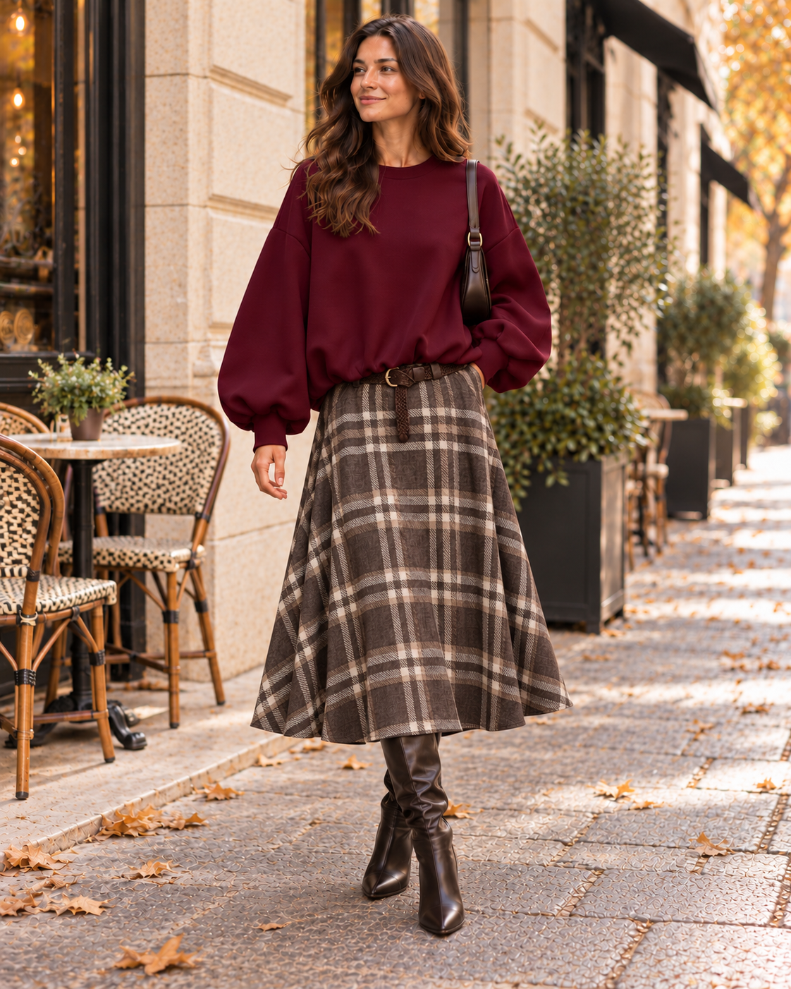 Sweater Cozy Muse – mit Ballonärmeln