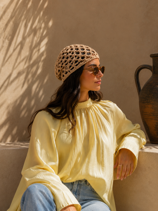 Boho Chrochet Cap