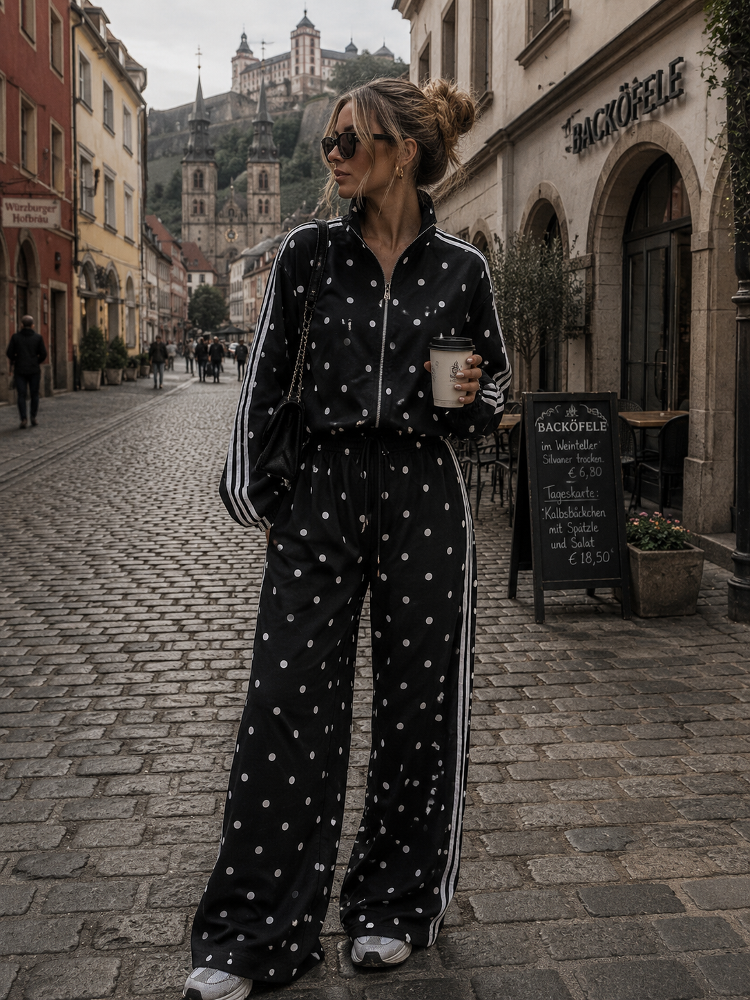 Trainingshose Polka Dots