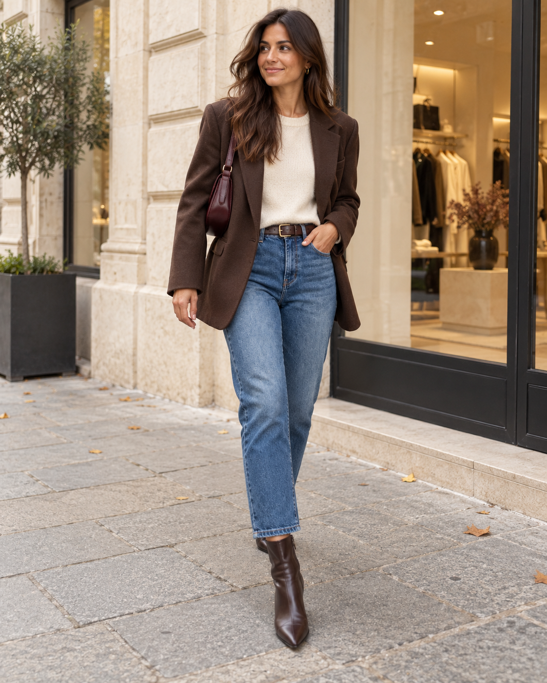 Mom-Jeans Mid Rise – Blue Denim