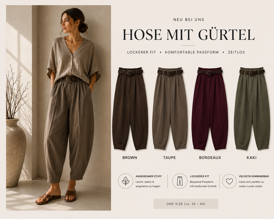 Hose Balloon mit Gürtel