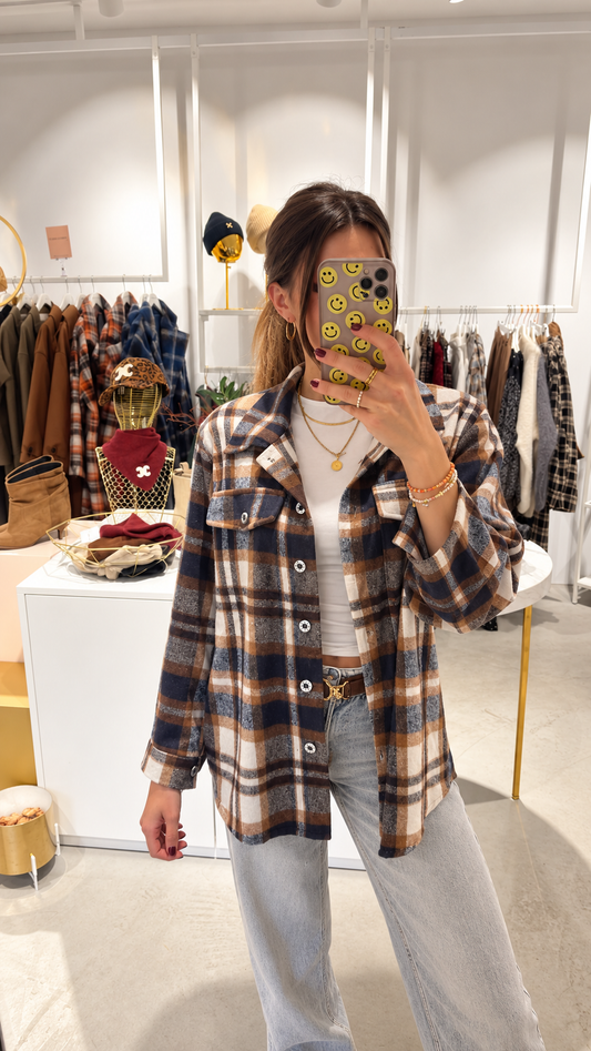 Karohemd Flanell Blau