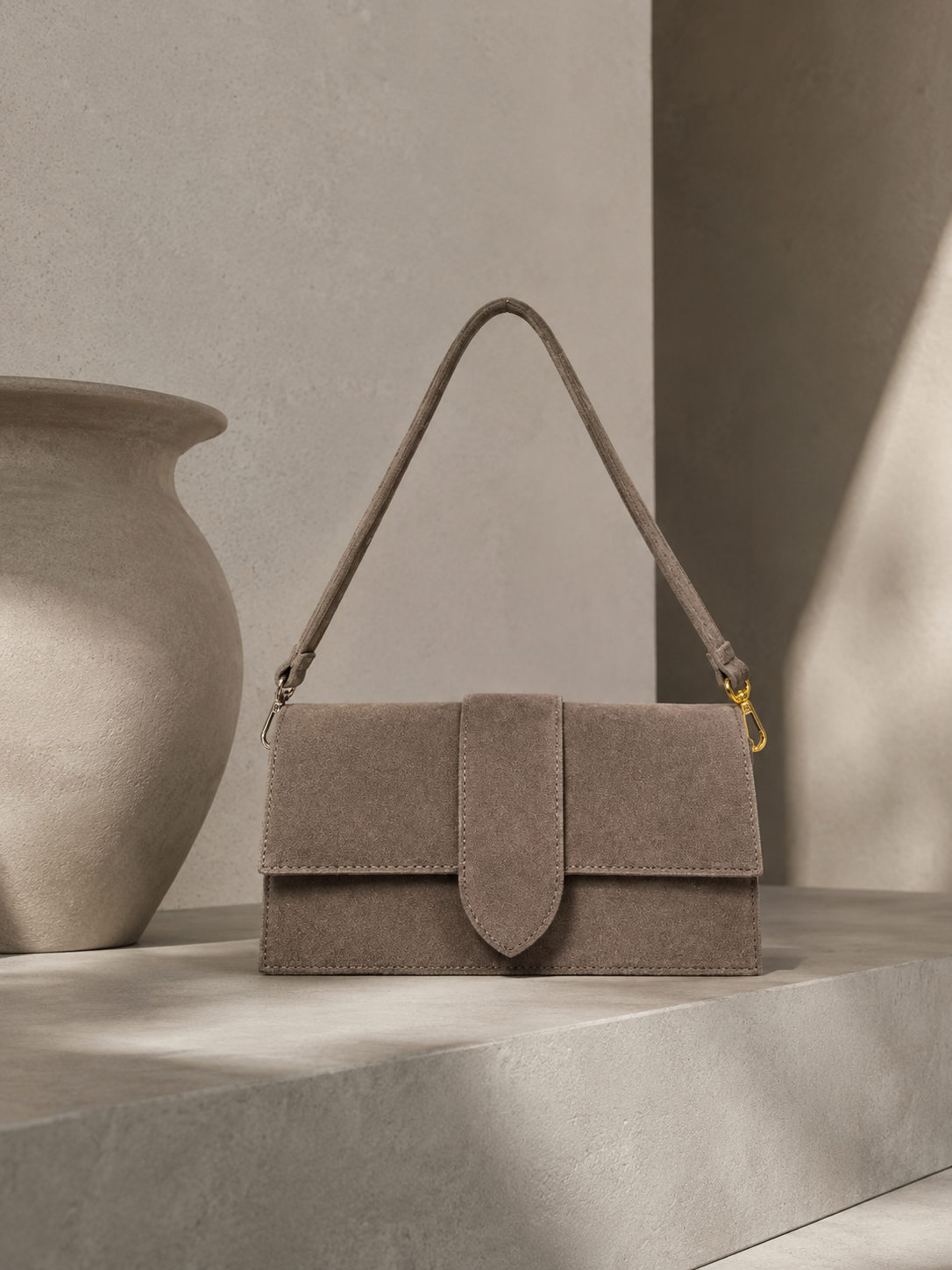 Handtasche Wildleder