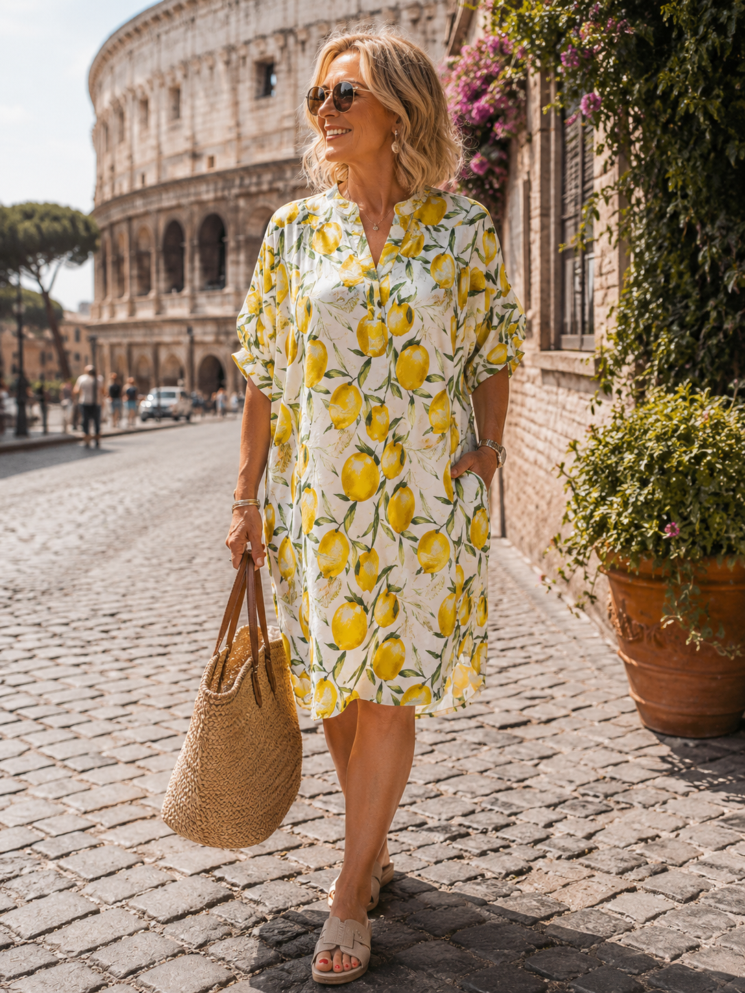 Kleid Zitronen