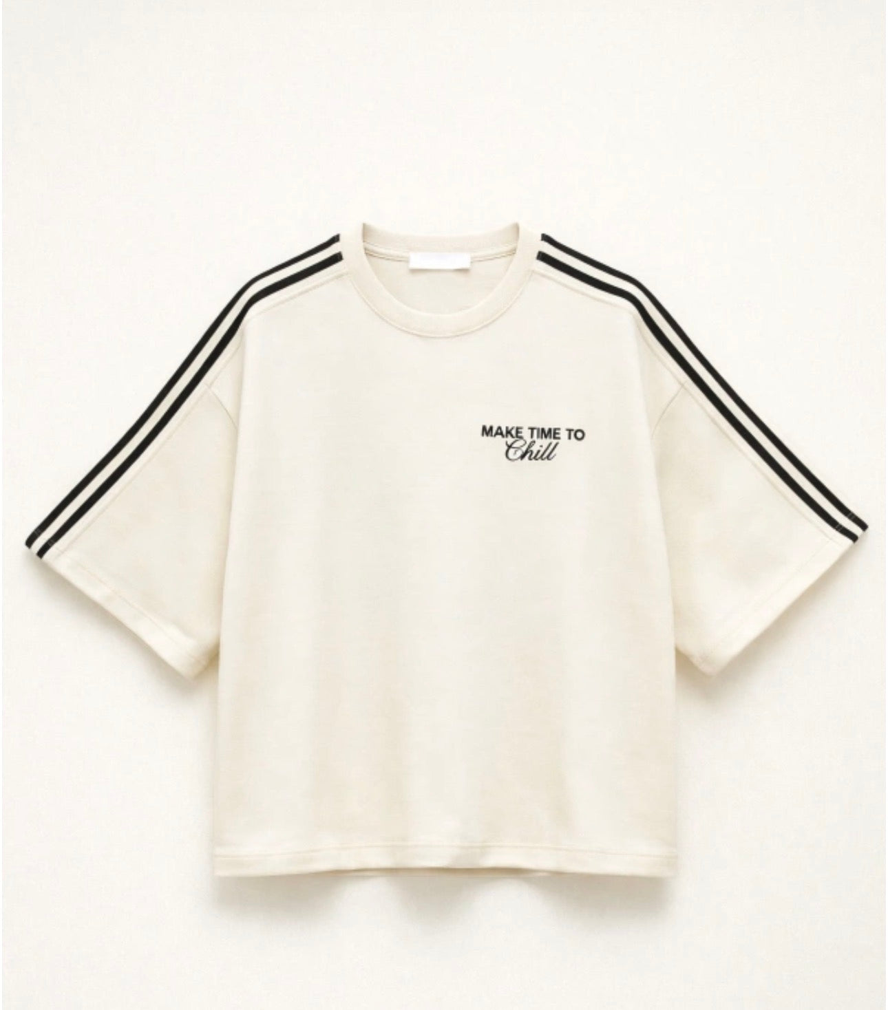 T-Shirt Weiß/Schwarz