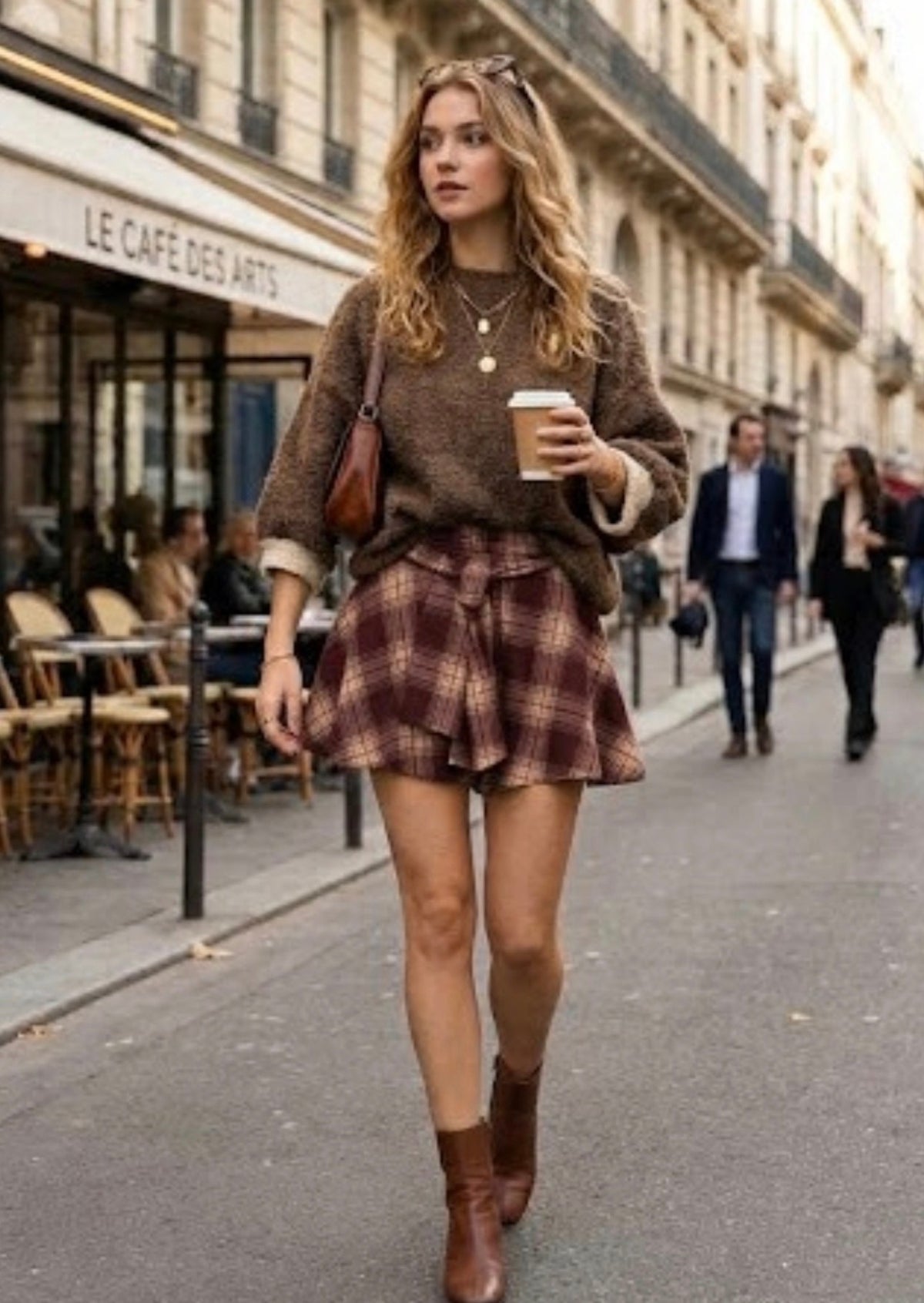 Skort Karo mit Schleife