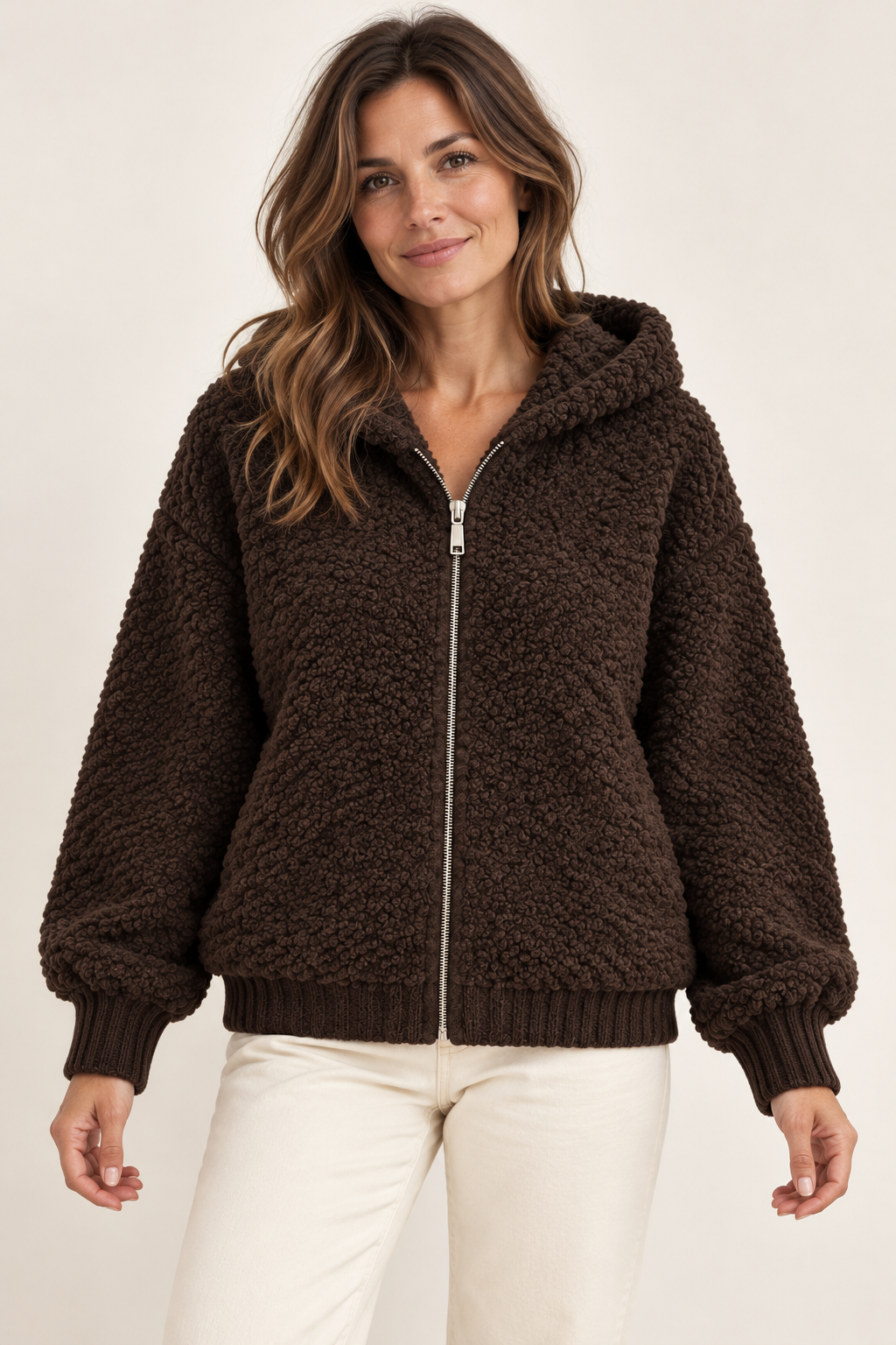 Teddyjacke „Cozy Days“ – Braun & Schwarz