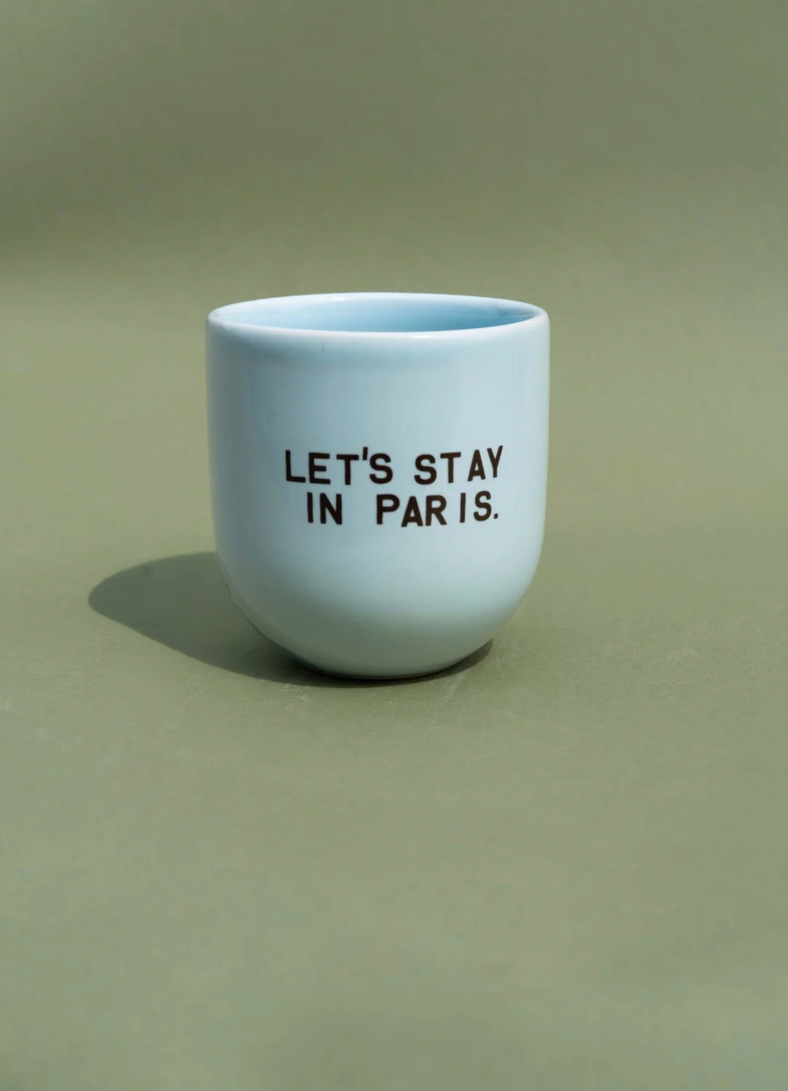 Tasse Hellblau LET`S STAY IN PARIS