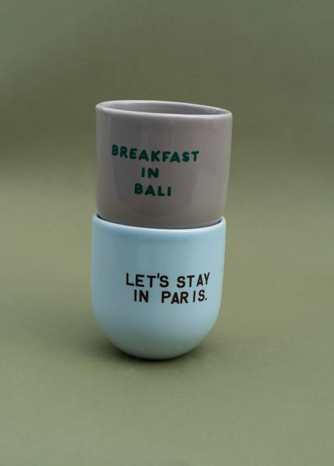 Tasse Hellblau LET`S STAY IN PARIS