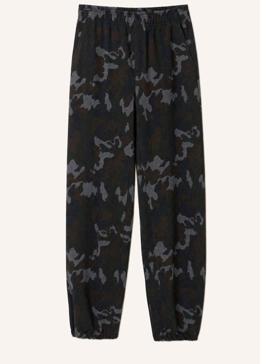 Jogginghosen aus Fleece-Stoff mit Camouflage-Print