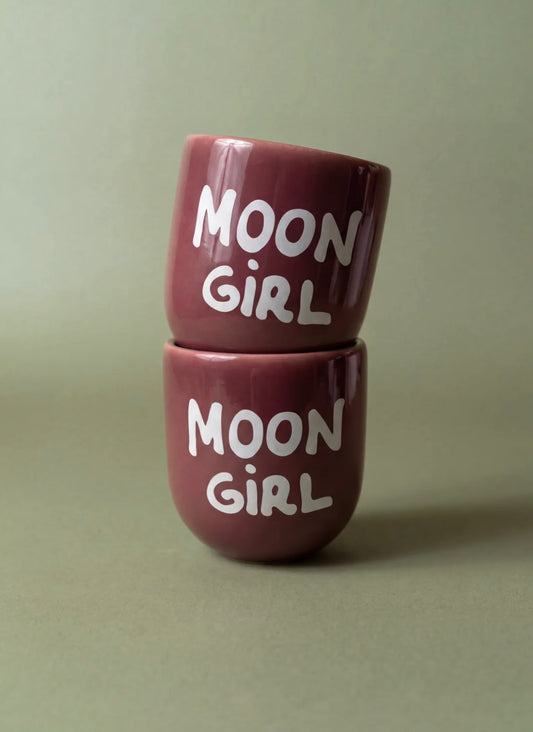 Tasse Burgunder MOON GIRL