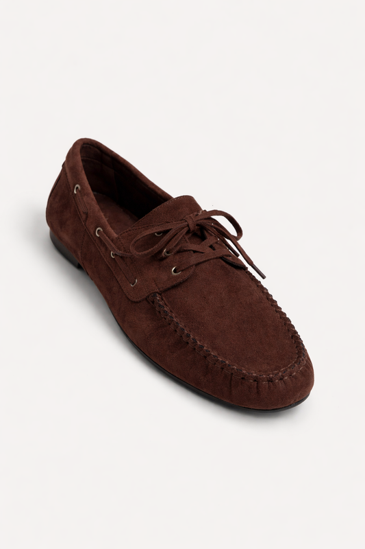 Loafer Velours Braun
