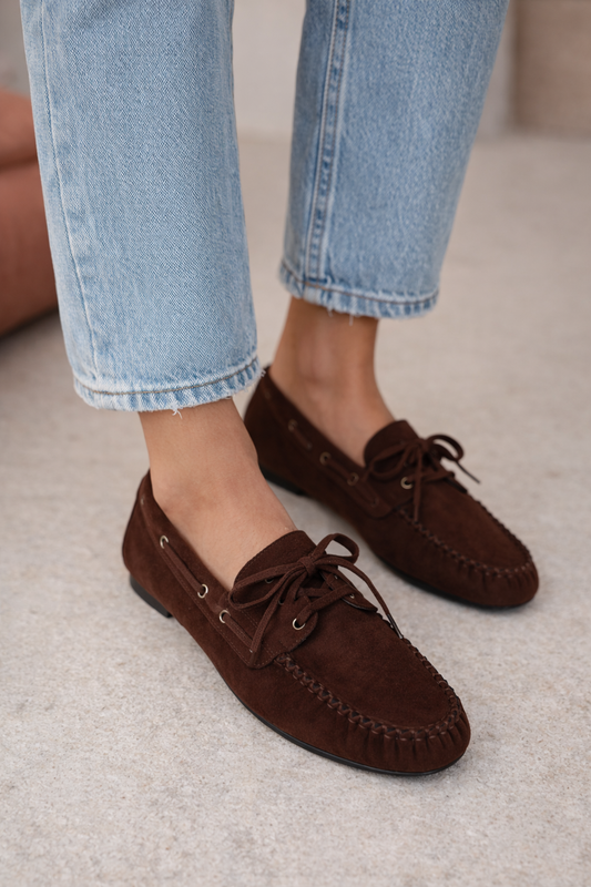 Loafer Velours Braun