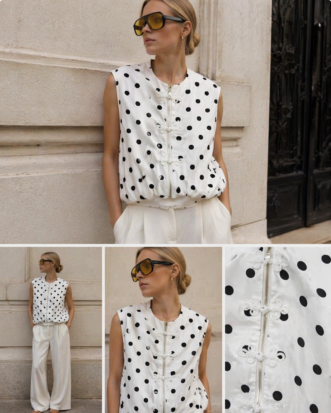 Weste Polka Dots