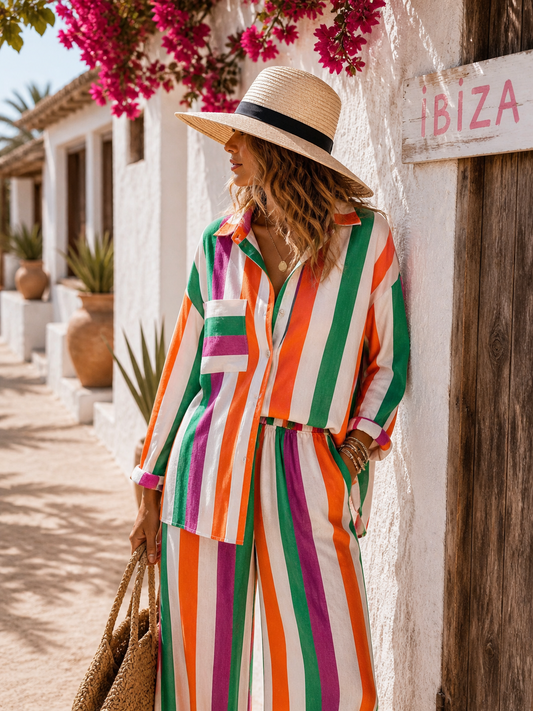 Hose Ibiza Set Streifen