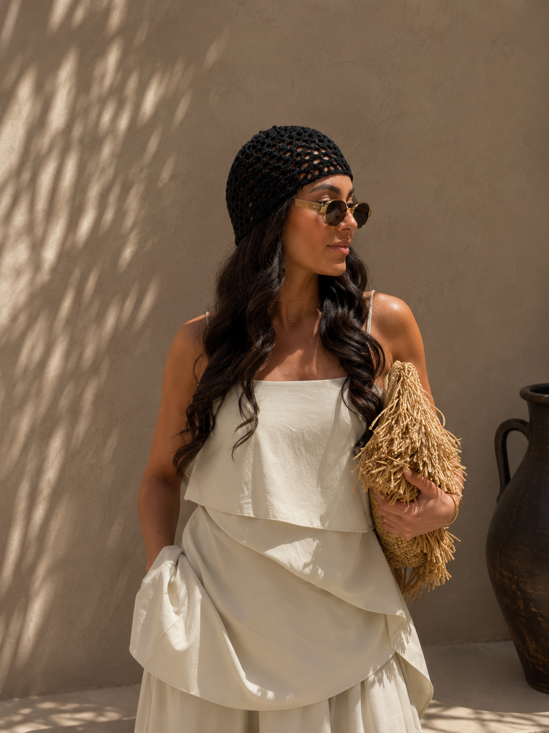 Boho Chrochet Cap