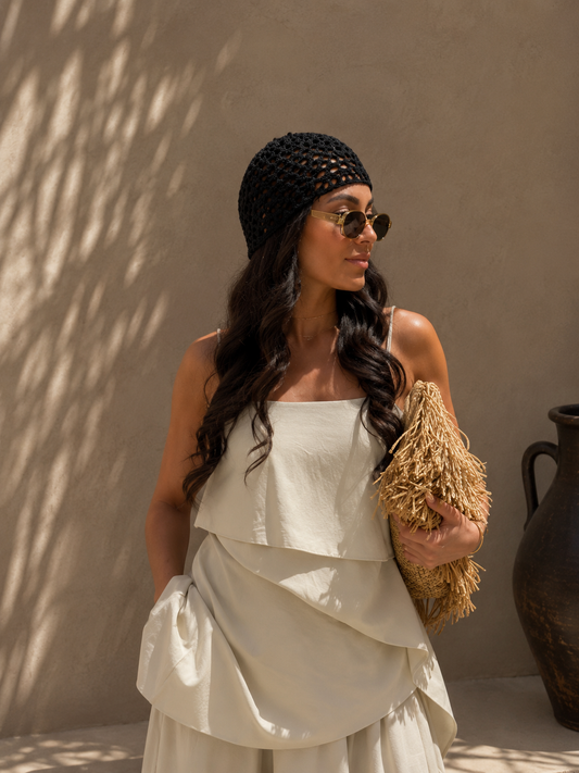 Boho Chrochet Cap