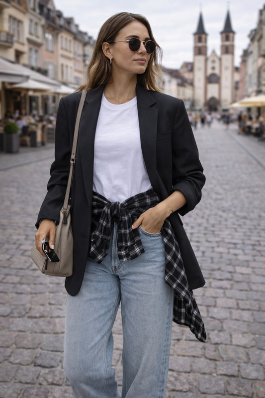Karo Hemd schwarz