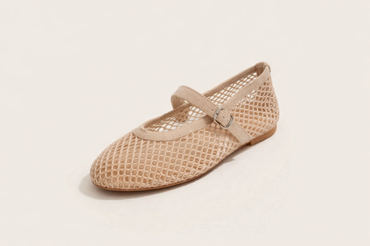 Ballerina Netz Beige