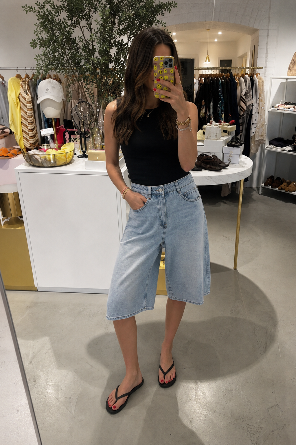 Bermuda Jeans Light Blue