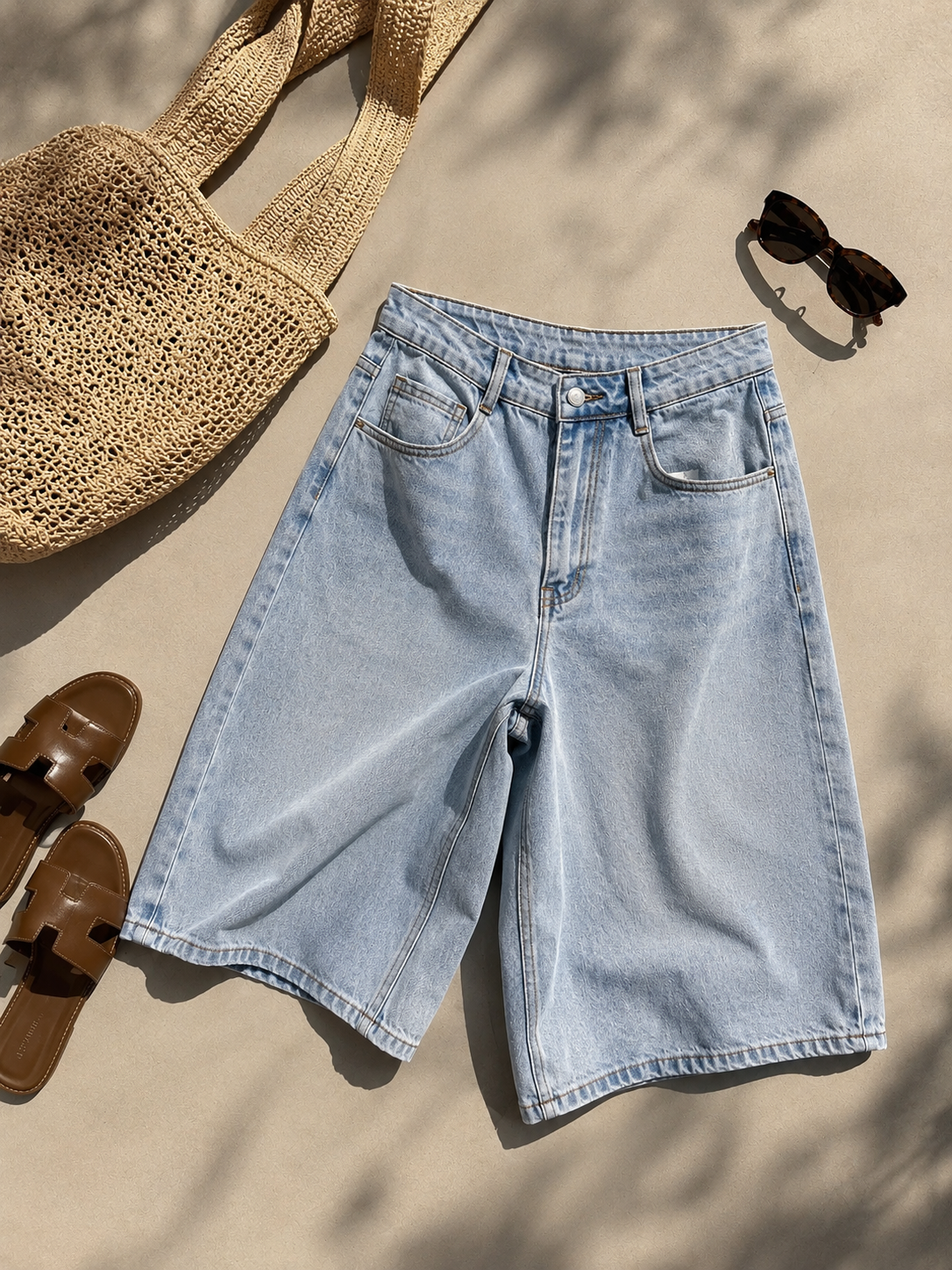 Bermuda Jeans Light Blue