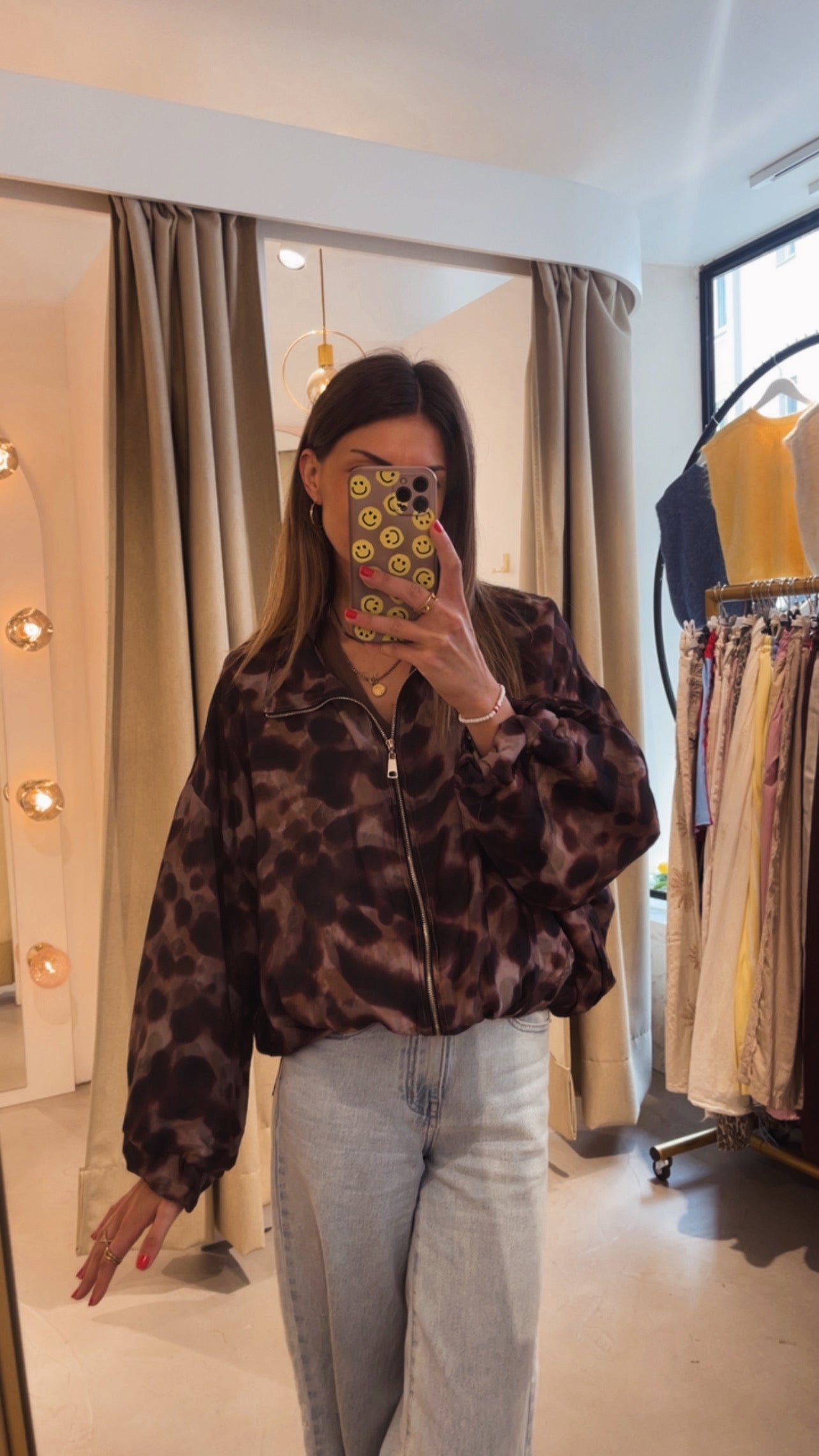 Satin Bomberjacke Leo