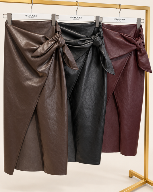Rock Pencil Leder Vegan Schleife