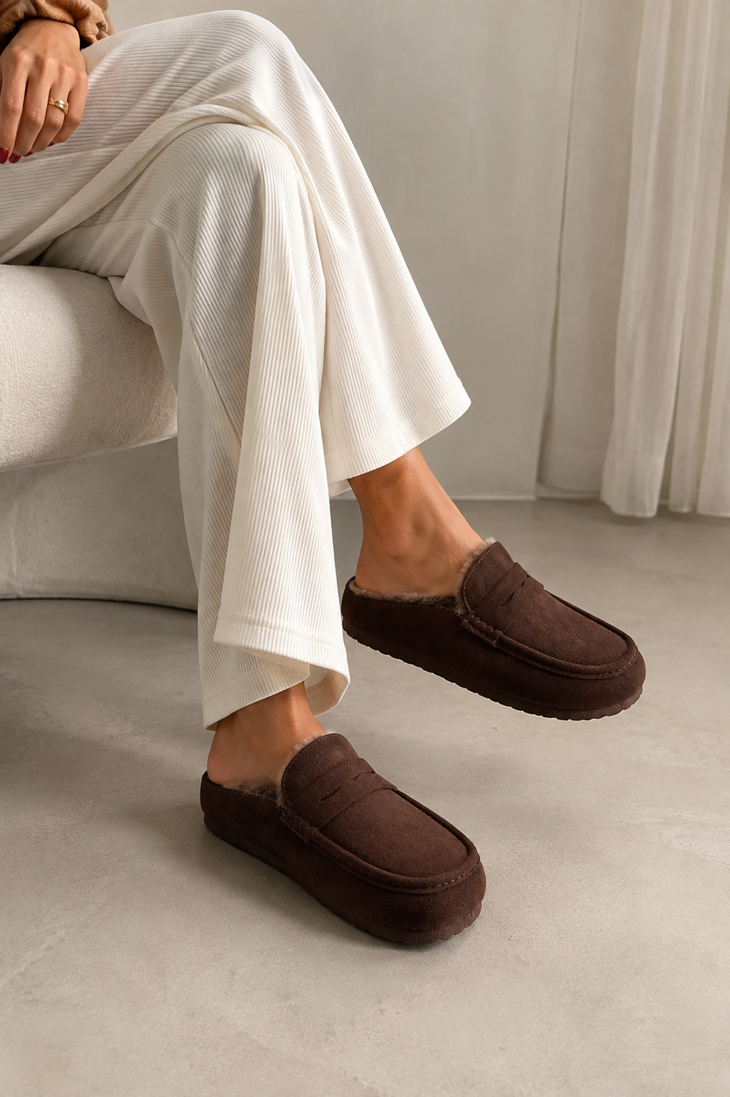 Gefütterte Loafer