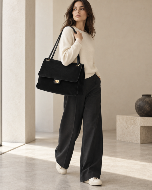 Handtasche Big Wildleder