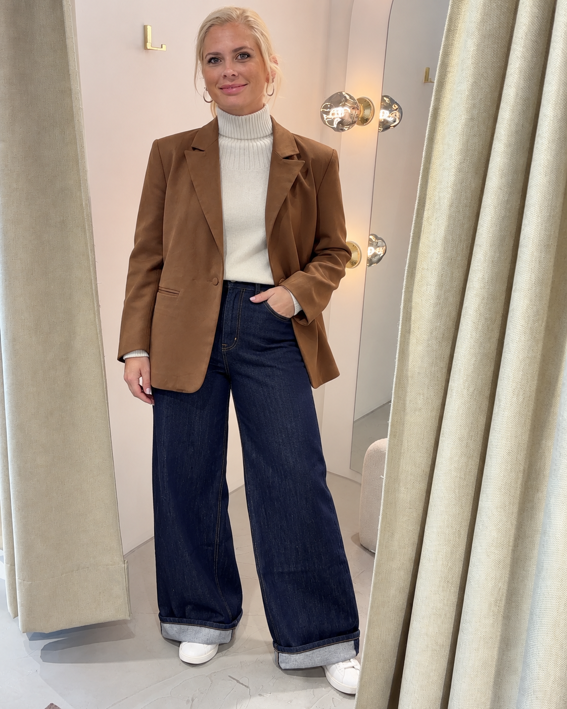 Blazer Wildleder Oversize Braun